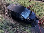 Unfall bei Großwechsungen (Foto: S.Dietzel) Unfall bei Großwechsungen (Foto: S.Dietzel)