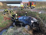 Unfall bei Großwechsungen (Foto: S.Dietzel) Unfall bei Großwechsungen (Foto: S.Dietzel)