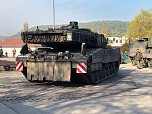 28 Leopard 2 Panzer zurück in Bad Frankenhausen (Foto: S. Dietzel)