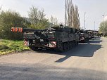 28 Leopard 2 Panzer zurück in Bad Frankenhausen (Foto: S. Dietzel)