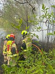 Feuer beim Kanu-Sport-Verein (Foto: Feuerwehr Sundhausen/Silvio Dietzel)