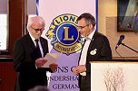 30-jähriges Jubiläum des LIONS Clubs Sondershausen - v.l. Dr. Klaus Buchmann; Govenors Christoph K.Engel (Foto: Eva Maria Wiegand)