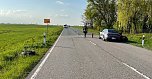 Unfall am Ortsausgang Greußen heute Abend (Foto: S.Dietzel)