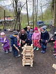 Kindergarten zu Besuch beim Köhlerverein (Foto: U.Gerhardt)