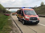 Unfall auf der A 38 (Foto: Silvio Dietzel)