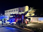 Gebäudebrand in Schlotheim (Foto: Feuerwehr Obermehler/Silvio Dietzel)