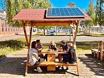 Die erste Auftankstelle an der Hochschule Nordhausen hat ihren Platz gefunden. (Foto: Tina Bergknapp)