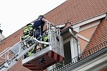 Feuerwehreinsatz in der Innenstadt von Bad Langensalza (Foto: Eva Maria Wiegand)