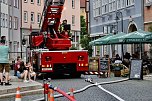 Feuerwehreinsatz in der Innenstadt von Bad Langensalza (Foto: Eva Maria Wiegand)