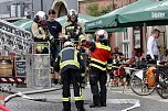 Feuerwehreinsatz in der Innenstadt von Bad Langensalza (Foto: Eva Maria Wiegand)