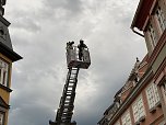 Feuerwehrübung in der Bad Langensalzaer Altstadt (Foto: oas)