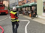 Feuerwehrübung in der Bad Langensalzaer Altstadt (Foto: oas)