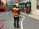 Feuerwehrübung in der Bad Langensalzaer Altstadt (Foto: oas)