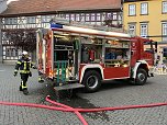 Feuerwehrübung in der Bad Langensalzaer Altstadt (Foto: oas)