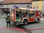 Feuerwehrübung in der Bad Langensalzaer Altstadt (Foto: oas)