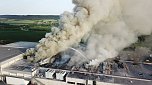 Großbrand bei Panem in Bleicherode (Foto: S. Dietzel)