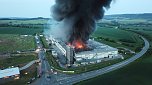 Großbrand bei Panem in Bleicherode (Foto: S. Dietzel)