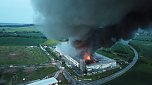 Großbrand bei Panem in Bleicherode (Foto: S. Dietzel)