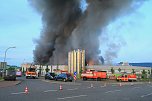 Großbrand bei Panem in Bleicherode (Foto: S. Dietzel)