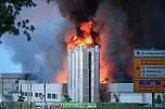 Großbrand bei Panem in Bleicherode (Foto: S. Dietzel)