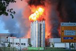 Großbrand bei Panem in Bleicherode (Foto: S. Dietzel)