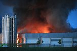 Großbrand bei Panem in Bleicherode (Foto: S. Dietzel)