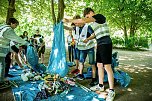 Aufräum-Aktion der Humbolt-Schüler im Stadtpark (Foto: Christoph Keil)