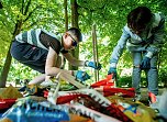 Aufräum-Aktion der Humbolt-Schüler im Stadtpark (Foto: Christoph Keil)