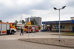 Auf dem Schachtbaugelände fand heute eine Großübung von Feuerwehr und Rettungskräften statt (Foto: agl)