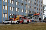 Auf dem Schachtbaugelände fand heute eine Großübung von Feuerwehr und Rettungskräften statt (Foto: agl)