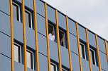 Auf dem Schachtbaugelände fand heute eine Großübung von Feuerwehr und Rettungskräften statt (Foto: agl)