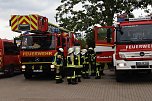 Auf dem Schachtbaugelände fand heute eine Großübung von Feuerwehr und Rettungskräften statt (Foto: agl)