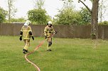 Auf dem Schachtbaugelände fand heute eine Großübung von Feuerwehr und Rettungskräften statt (Foto: agl)