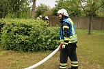 Auf dem Schachtbaugelände fand heute eine Großübung von Feuerwehr und Rettungskräften statt (Foto: agl)