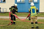 Auf dem Schachtbaugelände fand heute eine Großübung von Feuerwehr und Rettungskräften statt (Foto: agl)