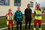 Auf dem Schachtbaugelände fand heute eine Großübung von Feuerwehr und Rettungskräften statt (Foto: agl)