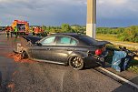 Unfall nach Verfolgungsjagd (Foto: S.Deitezl)