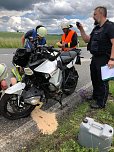 Schwerer Unfall auf der B 243 (Foto: Feuerwehr Großwechsungen/Silvio Dietzel)