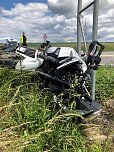 Schwerer Unfall auf der B 243 (Foto: Feuerwehr Großwechsungen/Silvio Dietzel)