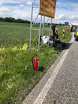 Schwerer Unfall auf der B 243 (Foto: Feuerwehr Großwechsungen/Silvio Dietzel)