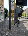 Müll an der Haltestelle Marktplatz (Foto: A .Adlerauge)