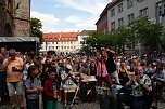 Das 52. Rolandsfest wurde nach zwei Jahren Pause heute auf dem Rathausplatz in Nordhausen eröffnet (Foto: agl)