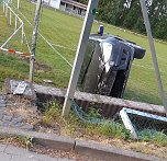 Mit zwei Promille auf den Sportplatz gerauscht (Foto: S. Dietzel)