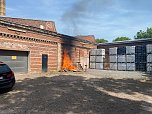 Brand an der Alten Weberei (Foto: privat)