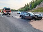 Unfall zwischen Bleicherode und Breitenworbis (Foto: Feuerwehr Breitenworbis/Silvio Dietzel)