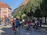 Über 150 Fahrradfahrer sind heute unterwegs nach Apolda (Foto: oas)