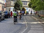 Über 150 Fahrradfahrer sind heute unterwegs nach Apolda (Foto: oas)