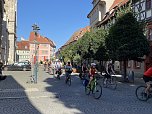 Über 150 Fahrradfahrer sind heute unterwegs nach Apolda (Foto: oas)