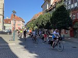 Über 150 Fahrradfahrer sind heute unterwegs nach Apolda (Foto: oas)