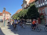 Über 150 Fahrradfahrer sind heute unterwegs nach Apolda (Foto: oas)